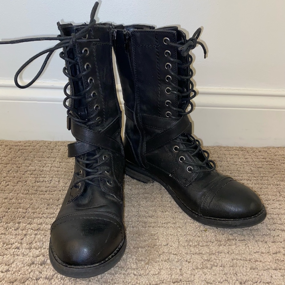 Black Combat Boots